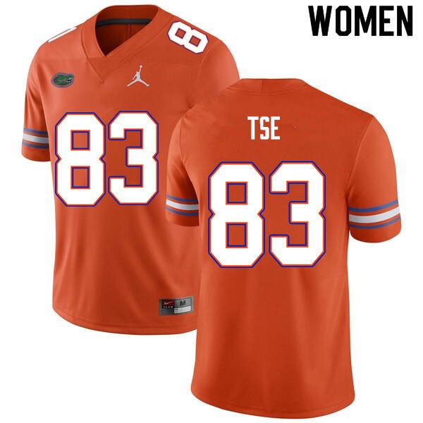 Women #83 Joshua Tse Florida Gators College Football Jerseys Orange